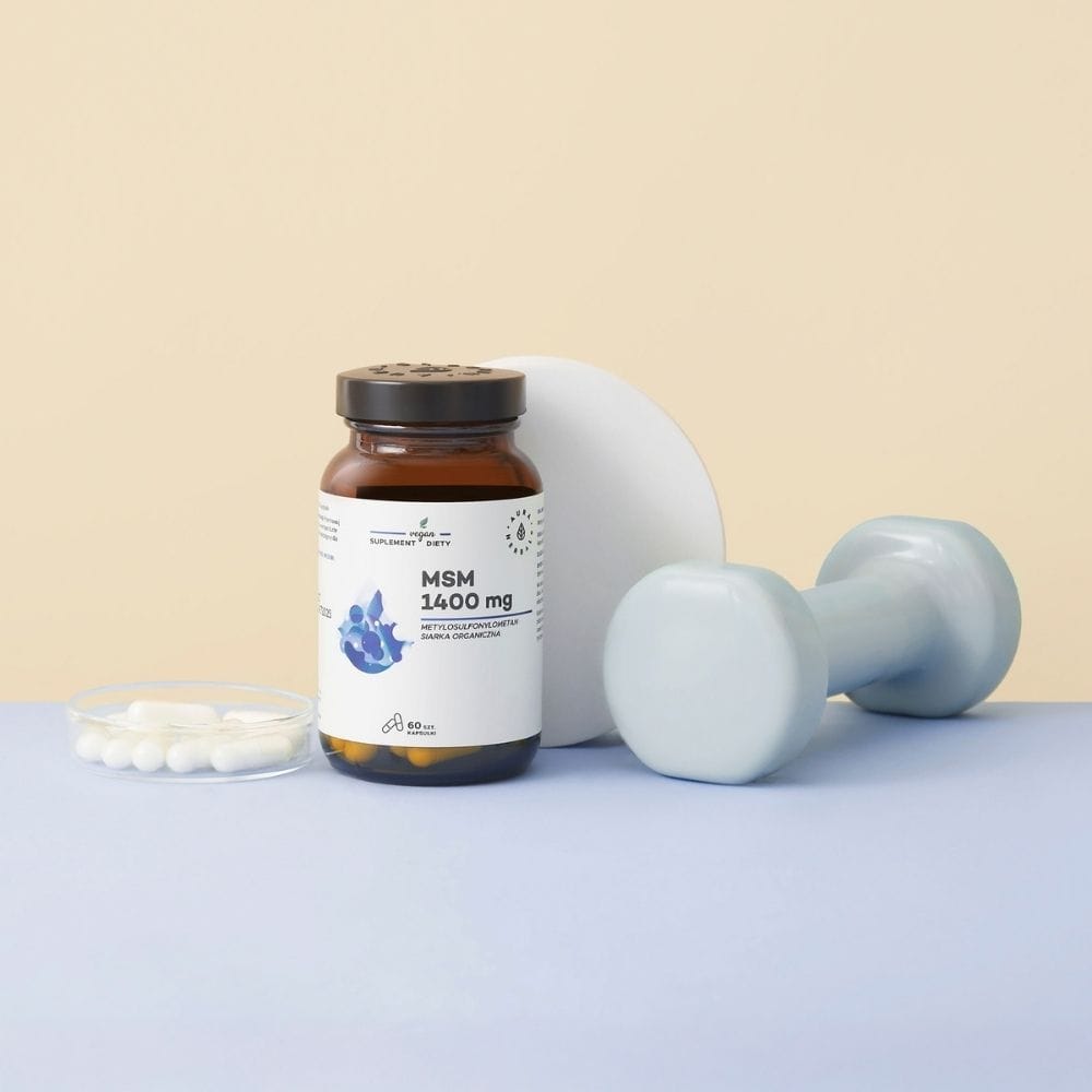 Aura Herbals MSM 1400 mg, Organic Sulphur - 60 Capsules