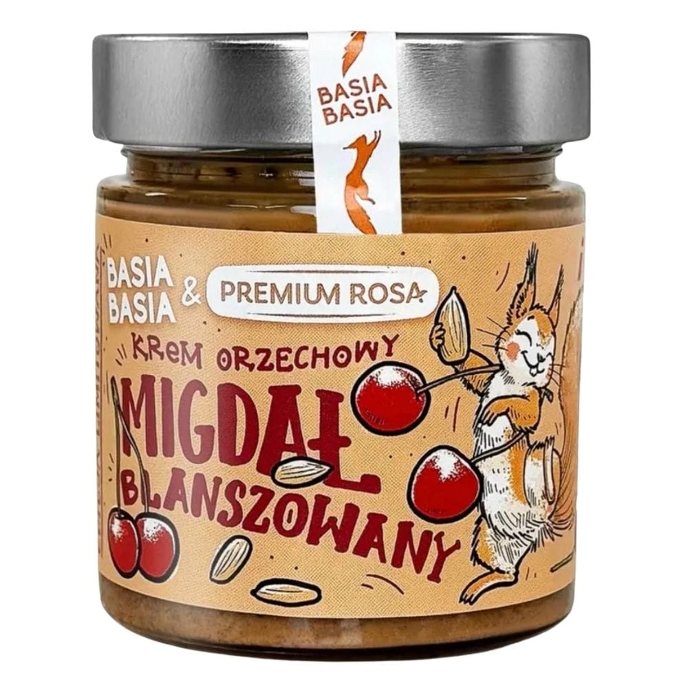 Basia Basia & Premium Rosa Almond Cream with Dates and Cherries - 195 g