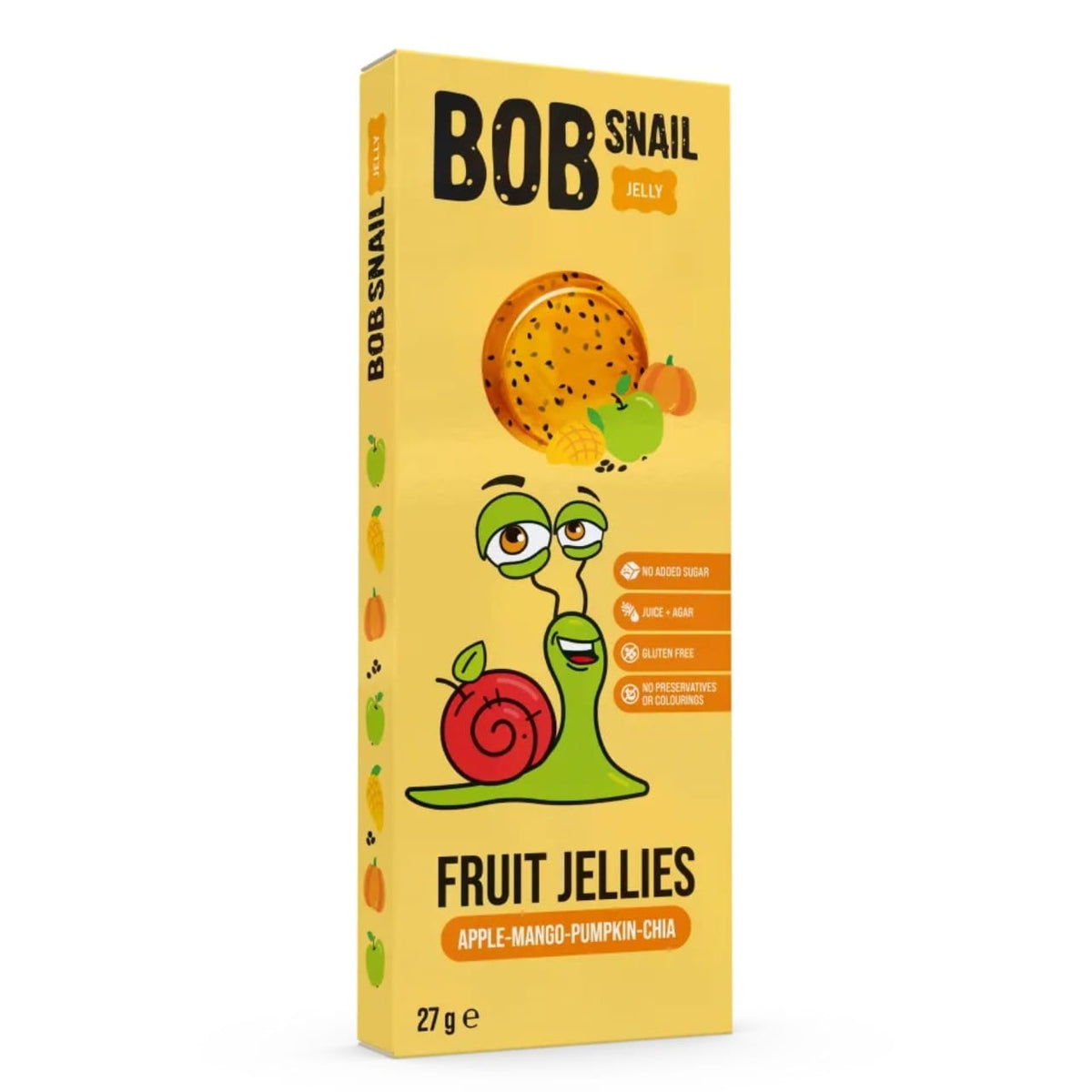 Bob Snail Apple-Mango-Pumpkin-Chia Fruit Jelly with No Added Sugar - 27 g