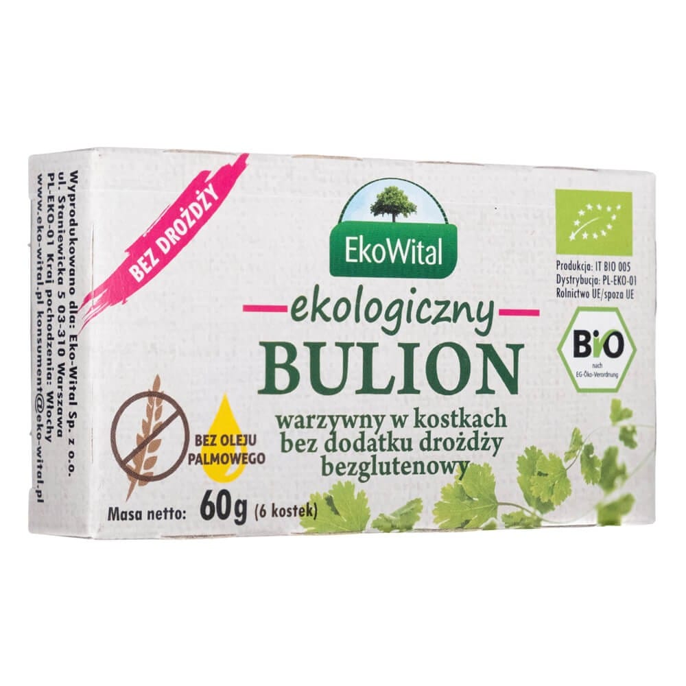 EkoWital Organic Vegetable Stock Cubes - 60 g