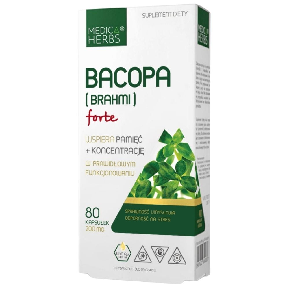 Medica Herbs Bacopa (Brahmi) Forte - 80 Capsules