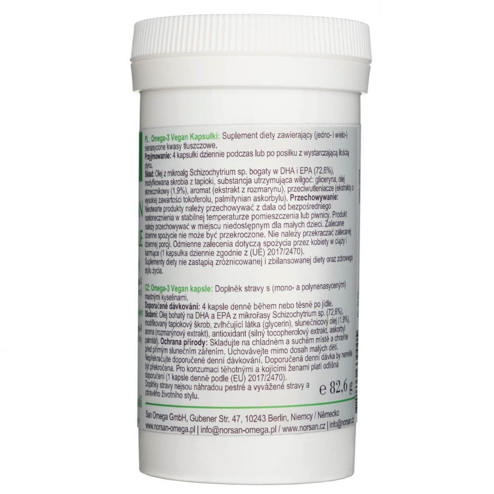 Norsan Omega-3 Vegan - 80 Capsules