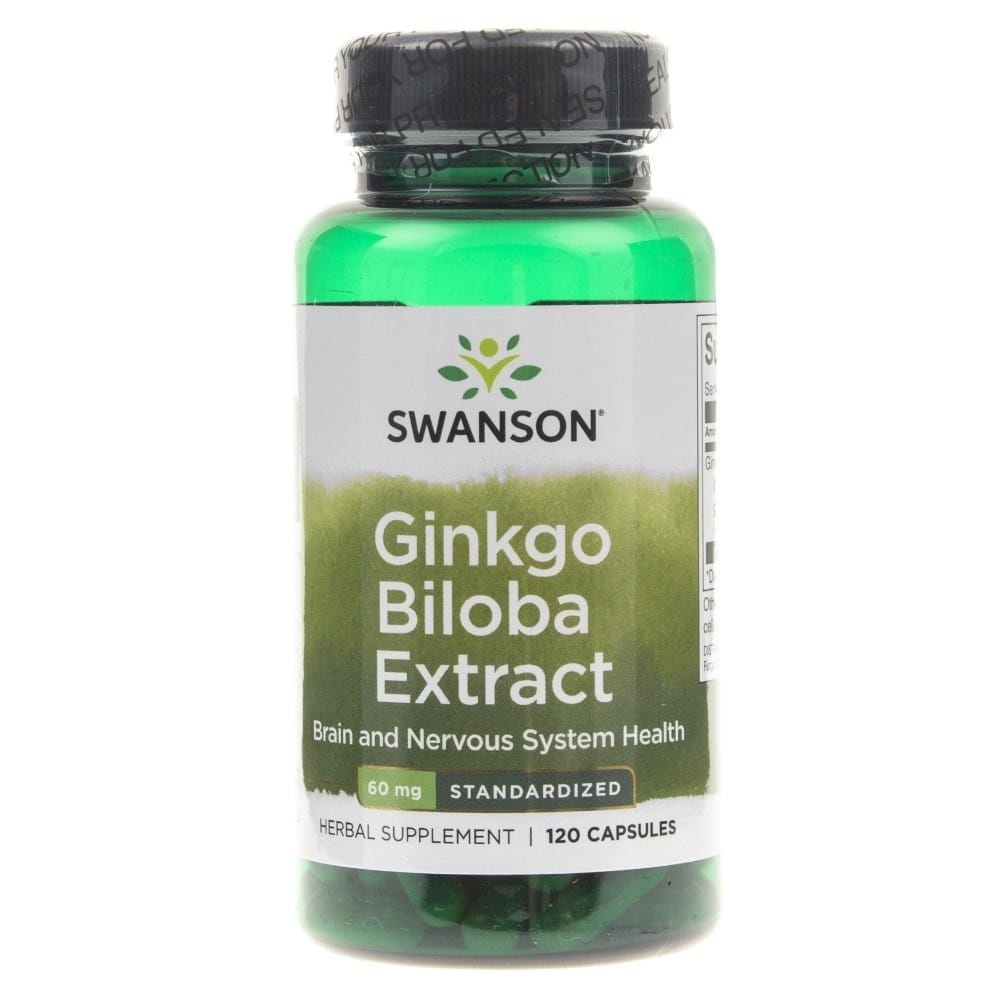 Swanson Ginkgo Biloba 24% 60 mg - 120 Capsules