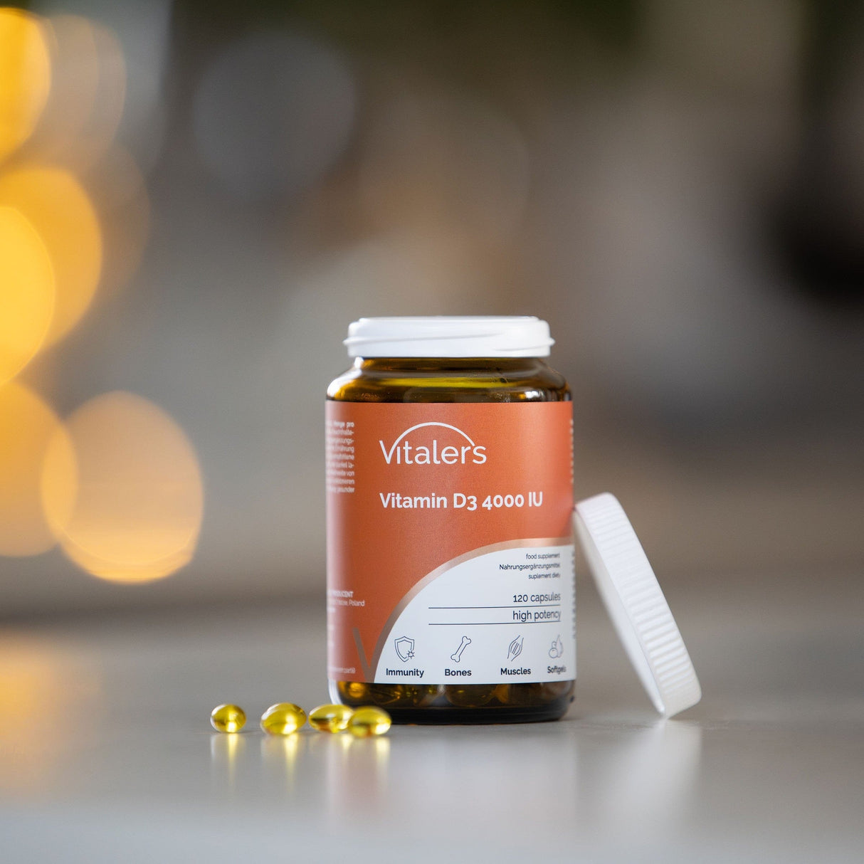 Vitaler's Vitamin D3 4000 IU - 240 Softgels