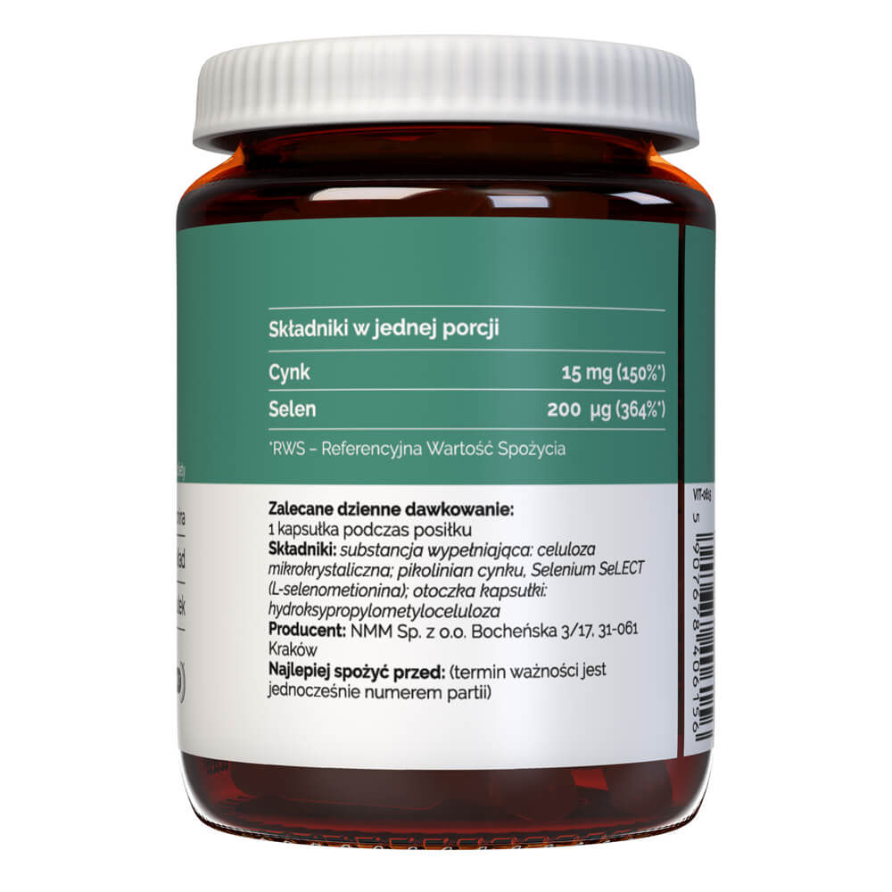 Vitaler's Zinc 15 mg + Selenium 200 mcg - 120 Capsules