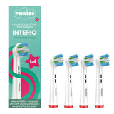 Puries Interio Electric Toothbrush Heads for Oral-B - 4 Pieces