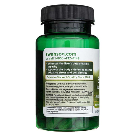Swanson Sulforafanas iš brokolių 400 mcg - 60 Veggie kapsulių