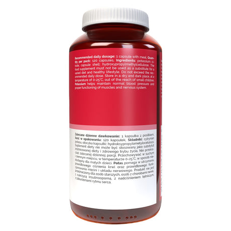 Vitaler's Kalio citratas 380 mg - 120 kapsulių