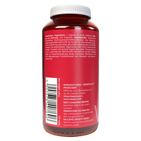 Vitaler's Kalio citratas 380 mg - 120 kapsulių