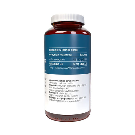 Vitaler's Magnis 125 mg + vitaminas B6 6 mg – 120 kapsulių