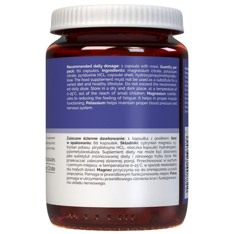 Vitaler's Magnis 100 mg + Kalis 150 mg + Vitaminas B6 6 mg - 60 kapsulės