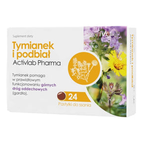 Activlab Pharma Thyme and Coltsfoot - 24 Lozenges