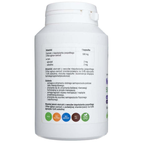 Aliness Chasteberry Vitex (Vitex Agnus-Castus) 500 mg – 100 Capsules