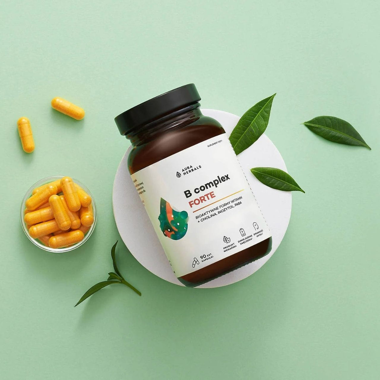 Aura Herbals Vitamin B Complex Forte - 90 Capsules