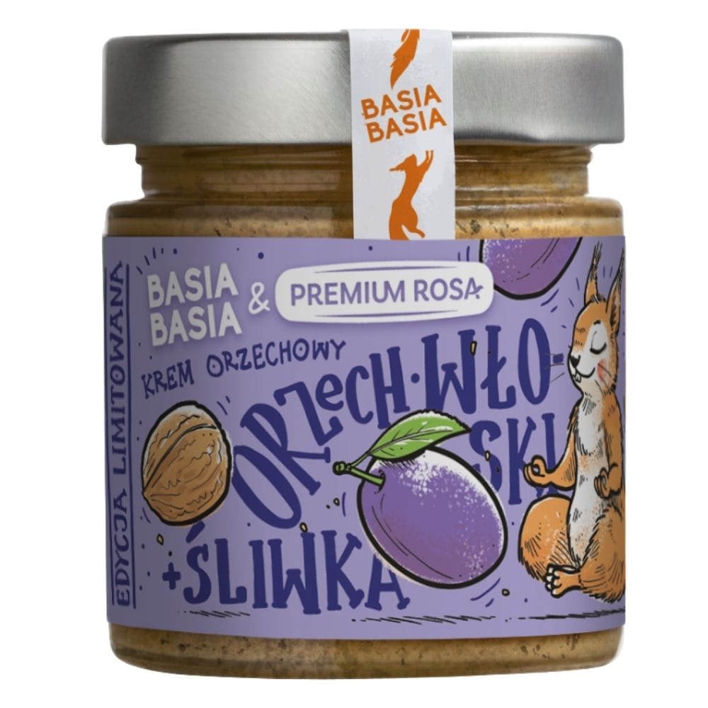 Basia Basia & Premium Rosa Walnut Cream with Plum - 195 g