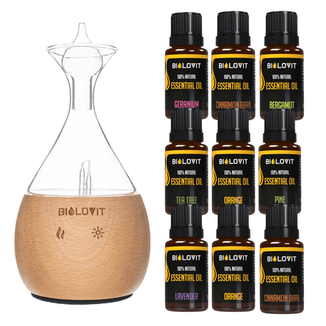 Bilovit Essential Oil Nebuliser Set + 9 Essential Oils