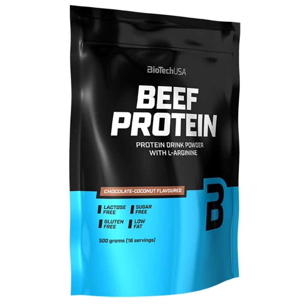BioTech USA Beef Protein, Chocolate-Coconut Flavoured - 500 g