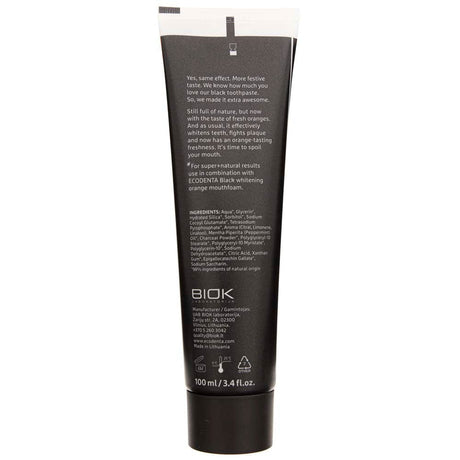 Ecodenta Toothpaste Whitening Black Orange - 100 ml