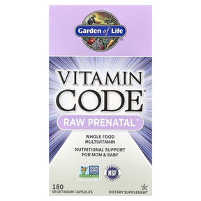 Garden of Life Vitamin Code RAW Prenatal - 180 Capsules