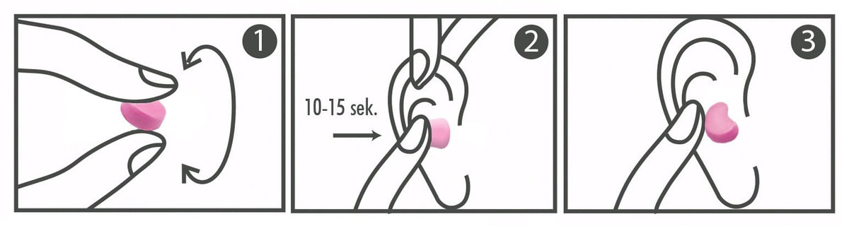 Haspro MOLD 6P Pink Moulded Earplugs - 6 pairs