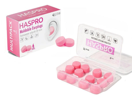 Haspro MOLD 6P Pink Moulded Earplugs - 6 pairs