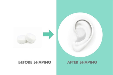 Haspro MOLD 6P White Moulded Earplugs - 6 pairs