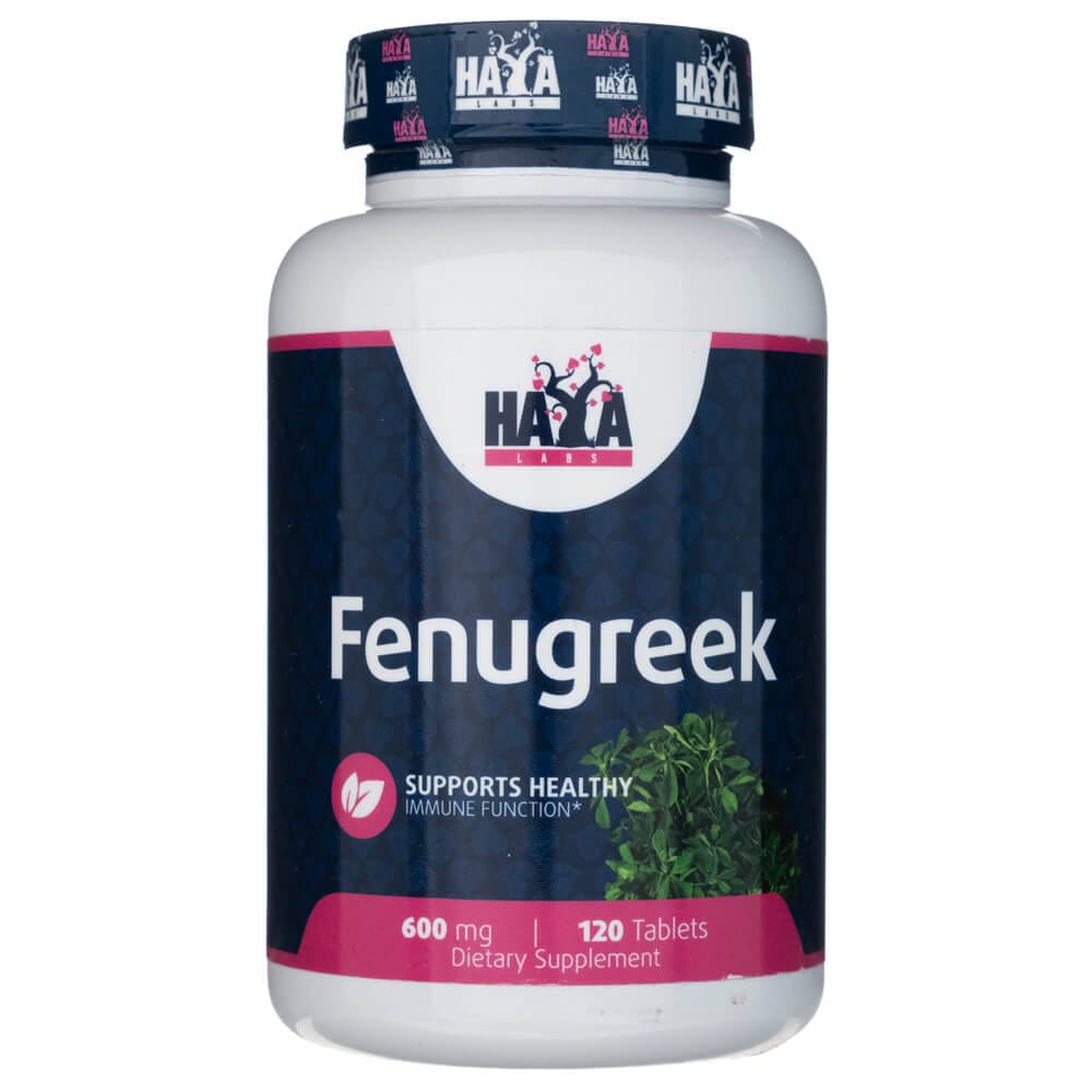 Haya Labs Fenugreek 600 mg - 120 Tablets