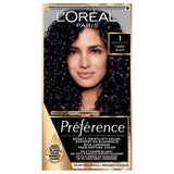 L'Oréal Paris Preference Hair Colour, 1 Napoli, Black