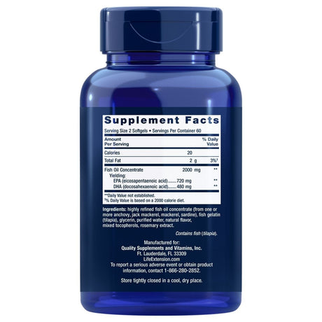 Life Extension Mega EPA/DHA - 120 Softgels