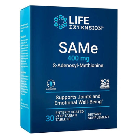 Life Extension SAMe S-adenosyl-methionine 400 mg - 30 Tablets