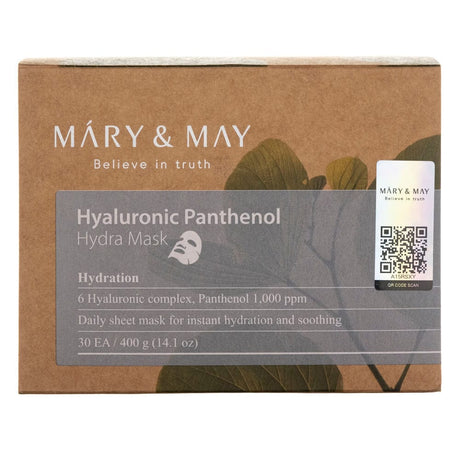 Mary&May Hyaluronic Panthenol Hydra Mask - 30 pieces