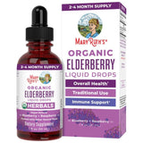 MaryRuth's Organic Elderberry Liquid Drops, Blueberry + Raspberry - 30 ml