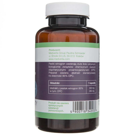 Medverita OPC 95% Grape Seed Extract - 120 Capsules