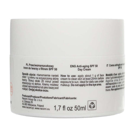 Nacomi Next Level Face Cream SPF50 UV Holiday - 50 ml