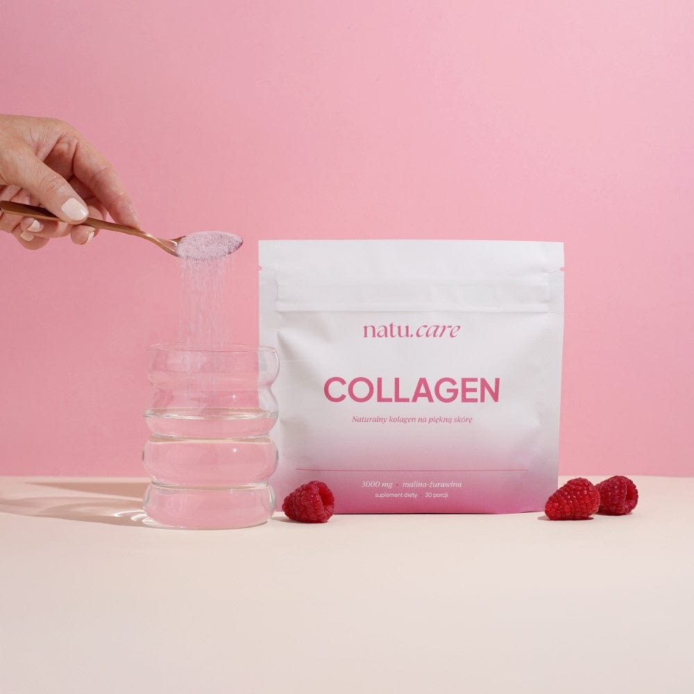 Natu.Care Collagen 3000 mg, Raspberry-Cranberry - 129 g