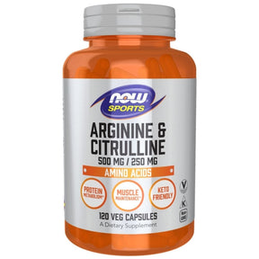 Now Foods Arginine & Citrulline - 120 Capsules
