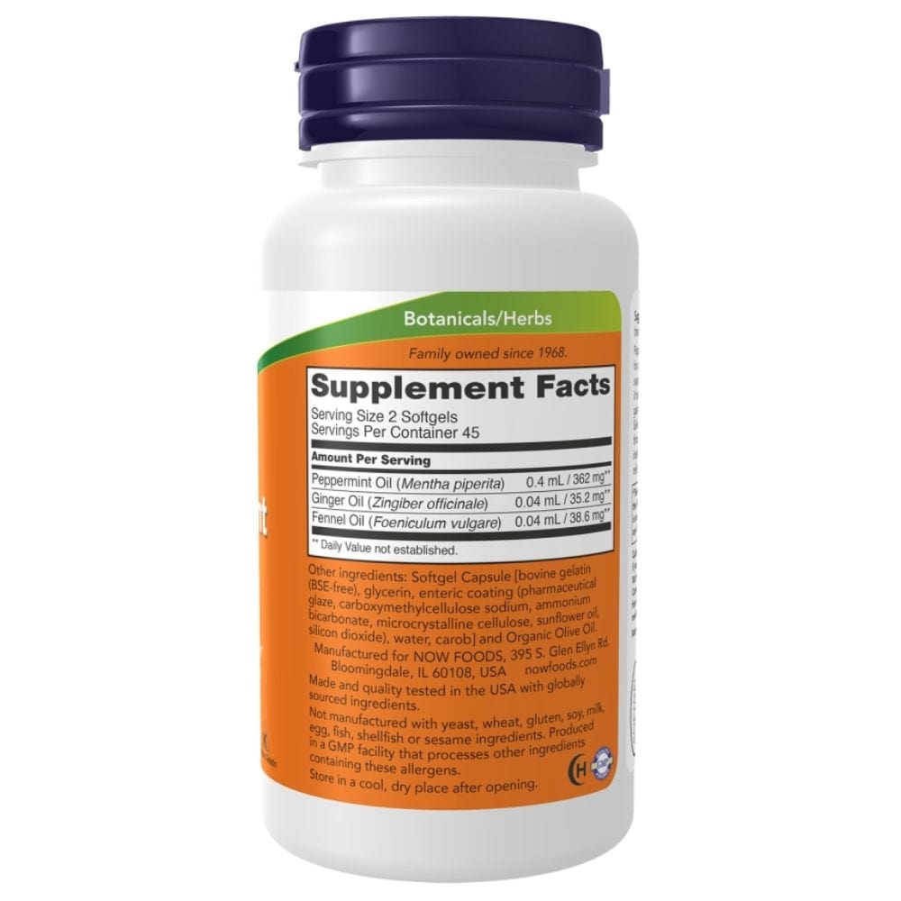 Now Foods Peppermint Gels - 90 Softgels