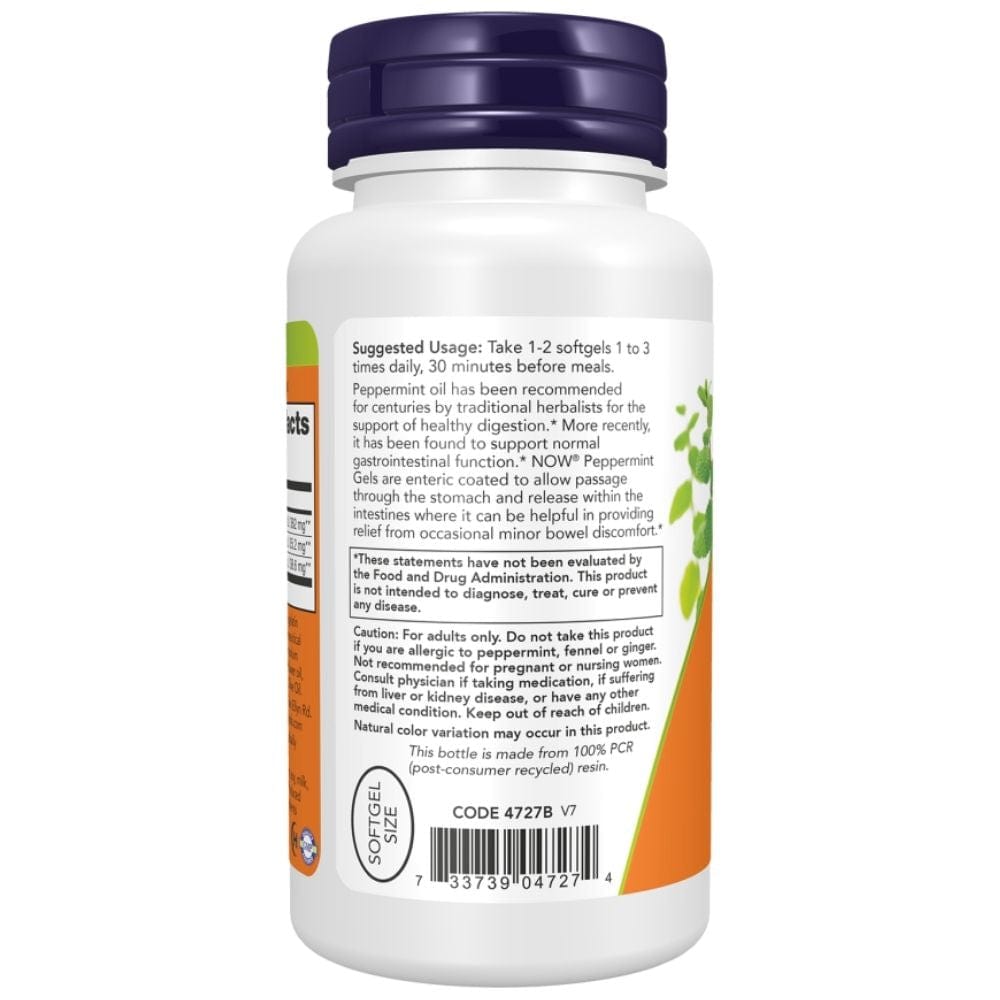 Now Foods Peppermint Gels - 90 Softgels