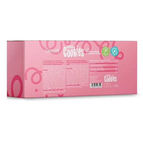 OstroVit Cocoa Cookies Strawberry in Peanut Glaze - 128 g