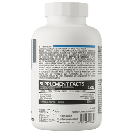 OstroVit L-Tyrosine 500 mg - 120 Capsules