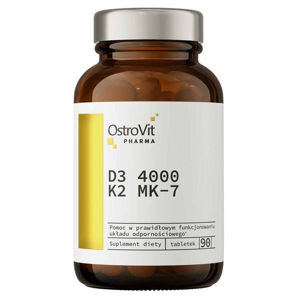 OstroVit Vitamin D3 4000 IU + K2 MK-7 - 90 Tablets