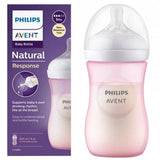 Philips Avent Responsive Baby Bottle Natural, Pink - 260 ml
