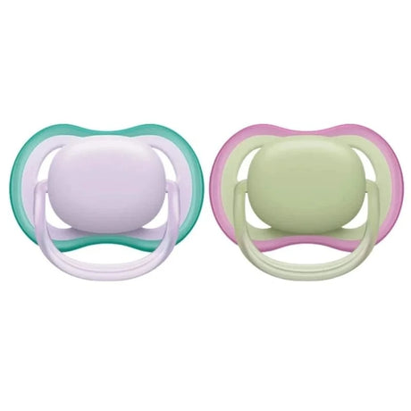 Philips Avent Ultra Air Pacifier, 0-6 Months, Girl - 2 Pieces