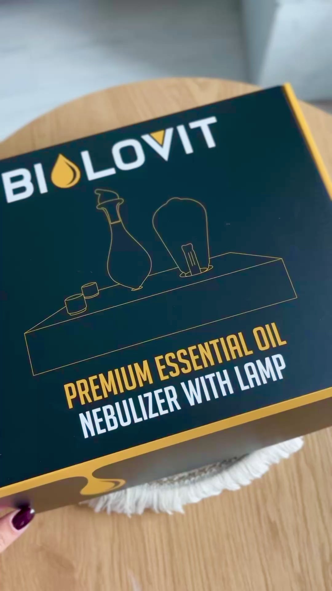 Bilovit eterinis aliejus nebulizatorius su kolba