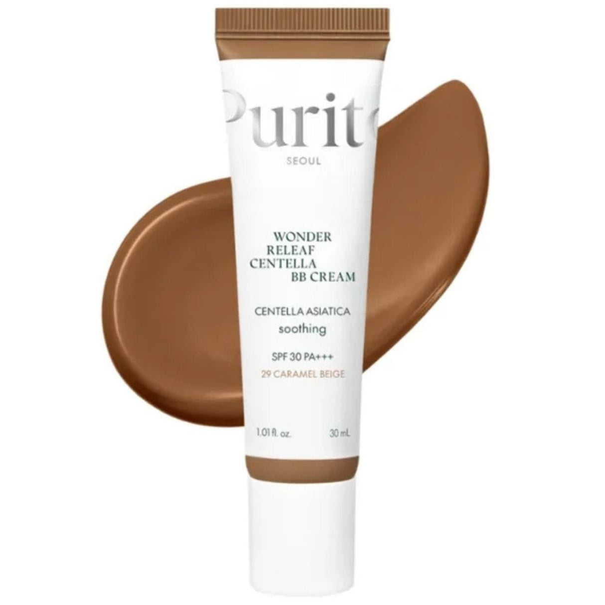 Purito Seoul Wonder Releaf Centella BB Cream, 29 Caramel Beige - 30 ml
