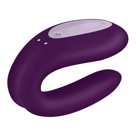 Satisfyer Double Joy Dual Stimulation Vibrator, Purple