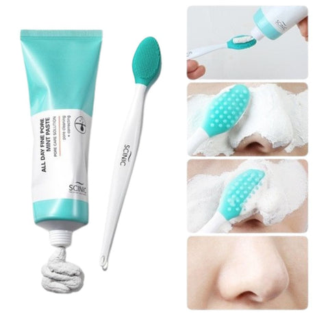 SCINIC All Day Fine Pore Pore Cleansing Clay + Brush - 80 ml