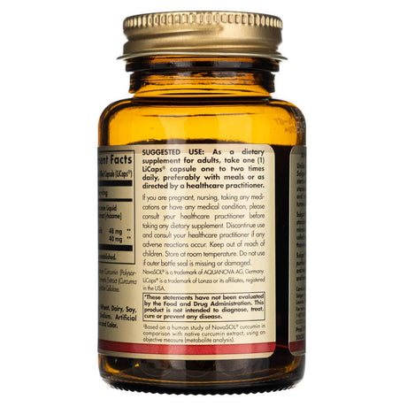 Solgar Full Spcetrum Curcumin Liquid Extract - 30 Softgels