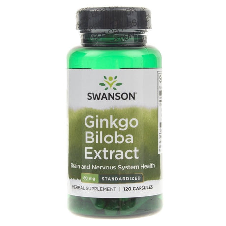 Swanson Ginkgo Biloba 24% 60 mg - 120 Capsules