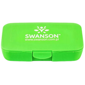 Swanson Pillbox Capsule Container, Green - 1 Piece